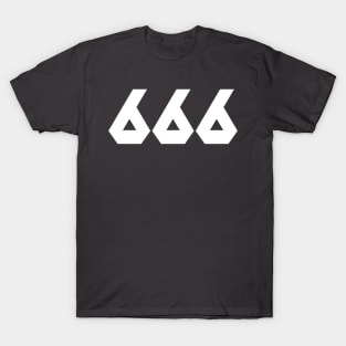 666, Number of the Beast /\/\/\ Satanic Design T-Shirt